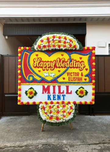Papan Bunga Pernikahan buniayu